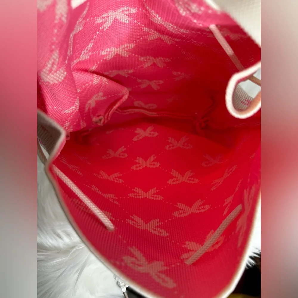 Pink Bow Drawstring Crossbody Bag - Picture 5 of 5